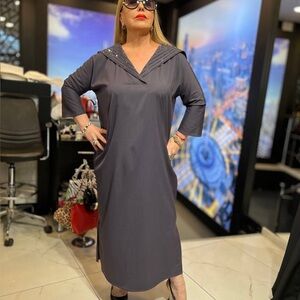Elegant Gray Women's Dress